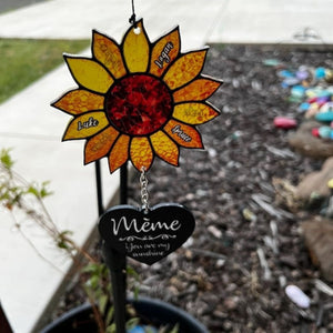 Personalized Nana Sunflower,You are My Sunshine Wind Chime