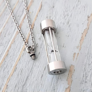 Eternal Embrace Memorial Hourglass Urn Necklace