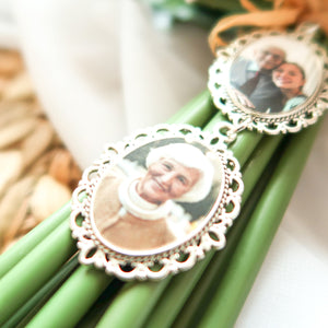 Personalized Photo Charm for Bridal Memorial Bouquet Charm Pendant
