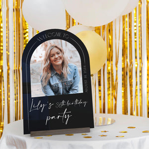 Personalized Welcome Sign for Birthday Party, Frosted Acriylic Birthday Sign, Birthday Decorations