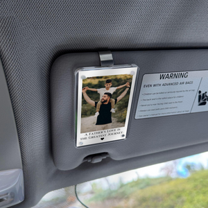 Personalized Dad Gifts Custom Photo Car Visor Clip