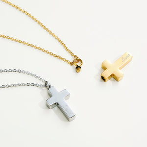 Engraved Name Personalized CROSS URN NECKLACE Cremation Jewelry