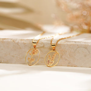 Personalized Birthflower Necklace