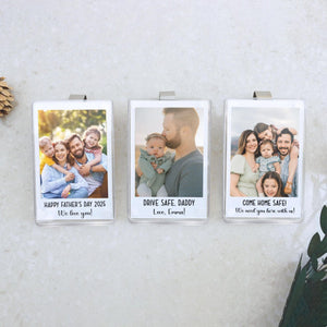 Personalized Dad Gifts Custom Photo Car Visor Clip