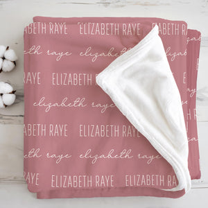Custom Baby Blanket with Name, Personalized Name Blanket, Newborn Hospital Blanket, Custom Baby Gift, Baby Name Swaddle