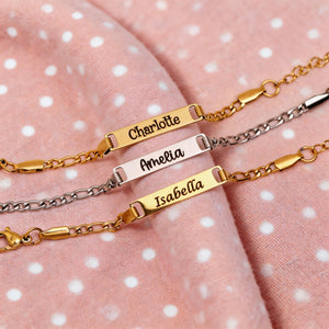 Custom Name Personalized Baby Bracelet, Newborn Gift
