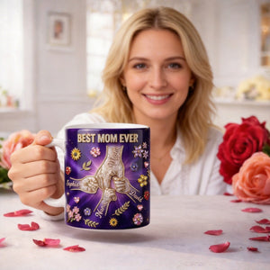 Best Mom Ever Pinky Promise Mom Coffee Mug - Personalized Gift For Mom