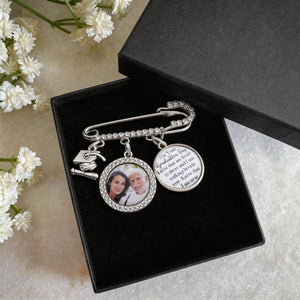 Grad Cap Gown Charm Ceremony pin, Personalized Photo 2026 Graduation Cap Memorial Tassel Lapel Pin