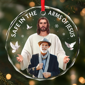 Always with you-Personalized Memorial Glass Ornament