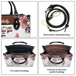 May The Lord Bless You And Protect You-Personalized Leather Handbag