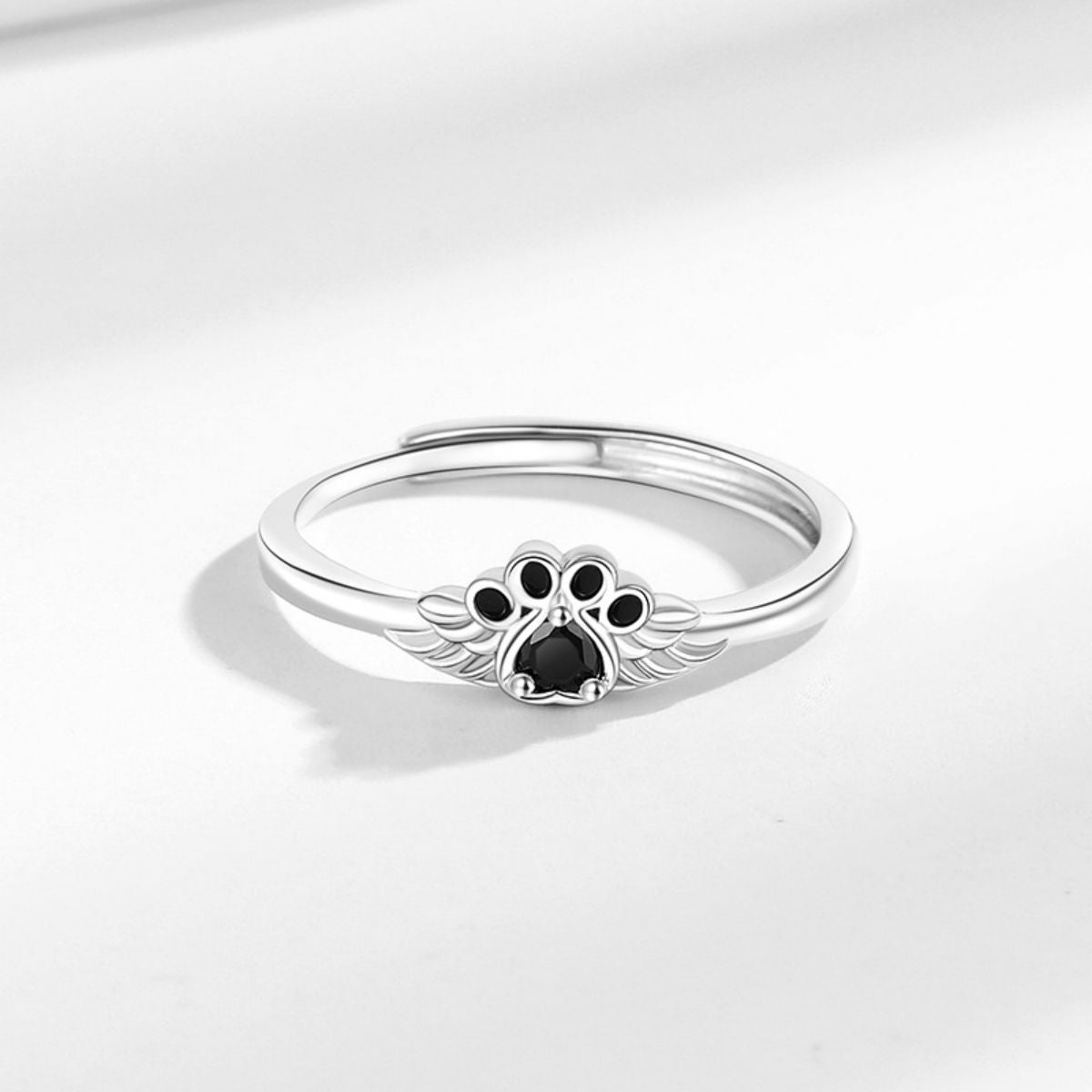 "Angel's Companion"-Paw Wing Ring My Four Legged Angel Is Always Near By