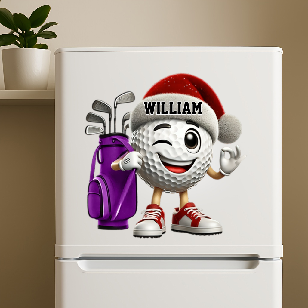 Golf Player Personalized Golf Ball Decal