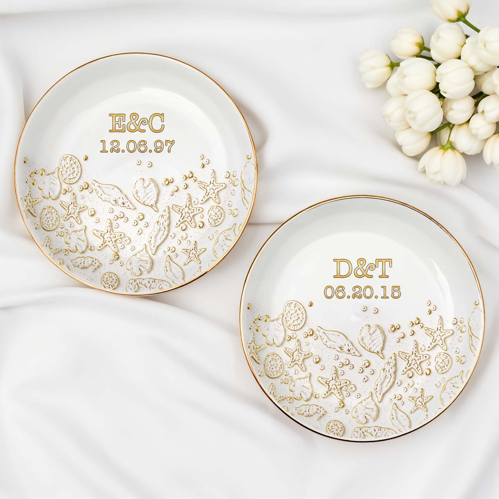 Our Special Day Beach, Ceramic Dish, Gift For Wife And Beach Lovers