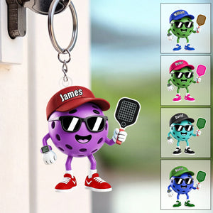 Pickleball Fan Keychain – Personalized 2026 Gift For Players & Lovers