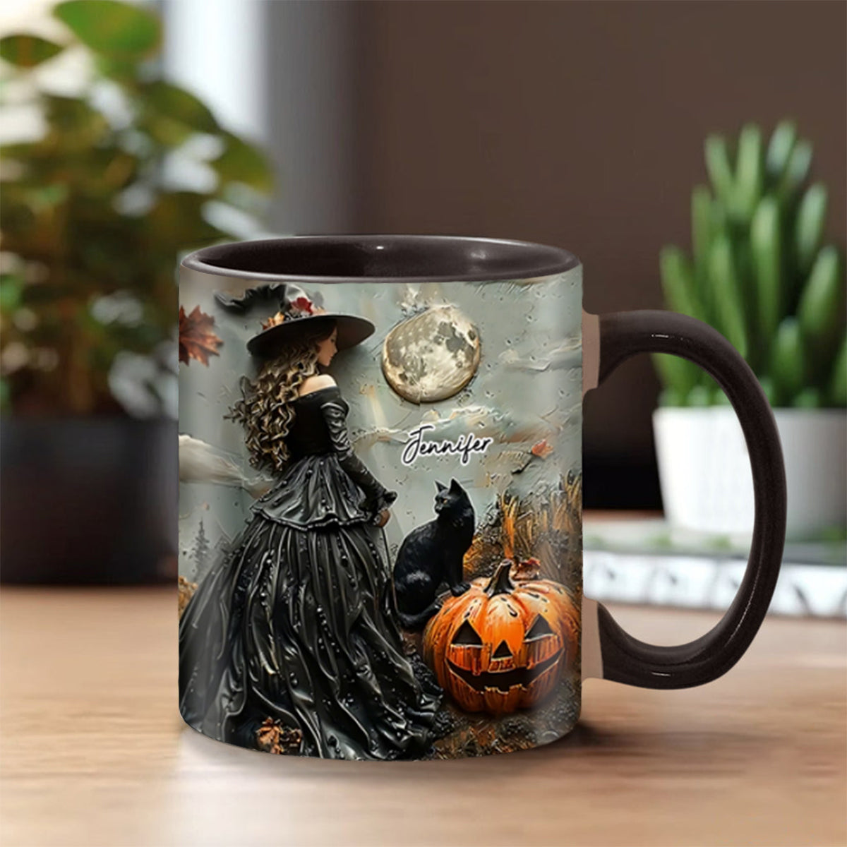 Beautiful Witch - Personalized Witch Accent Mug