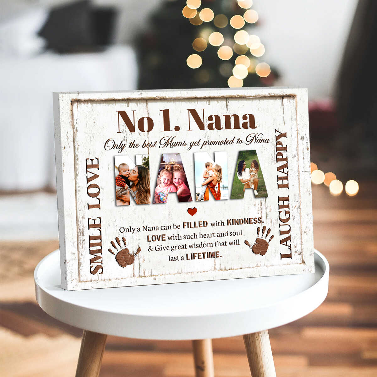 Personalized No.1 Nana Photo Collage Canvas/ Poster Gift