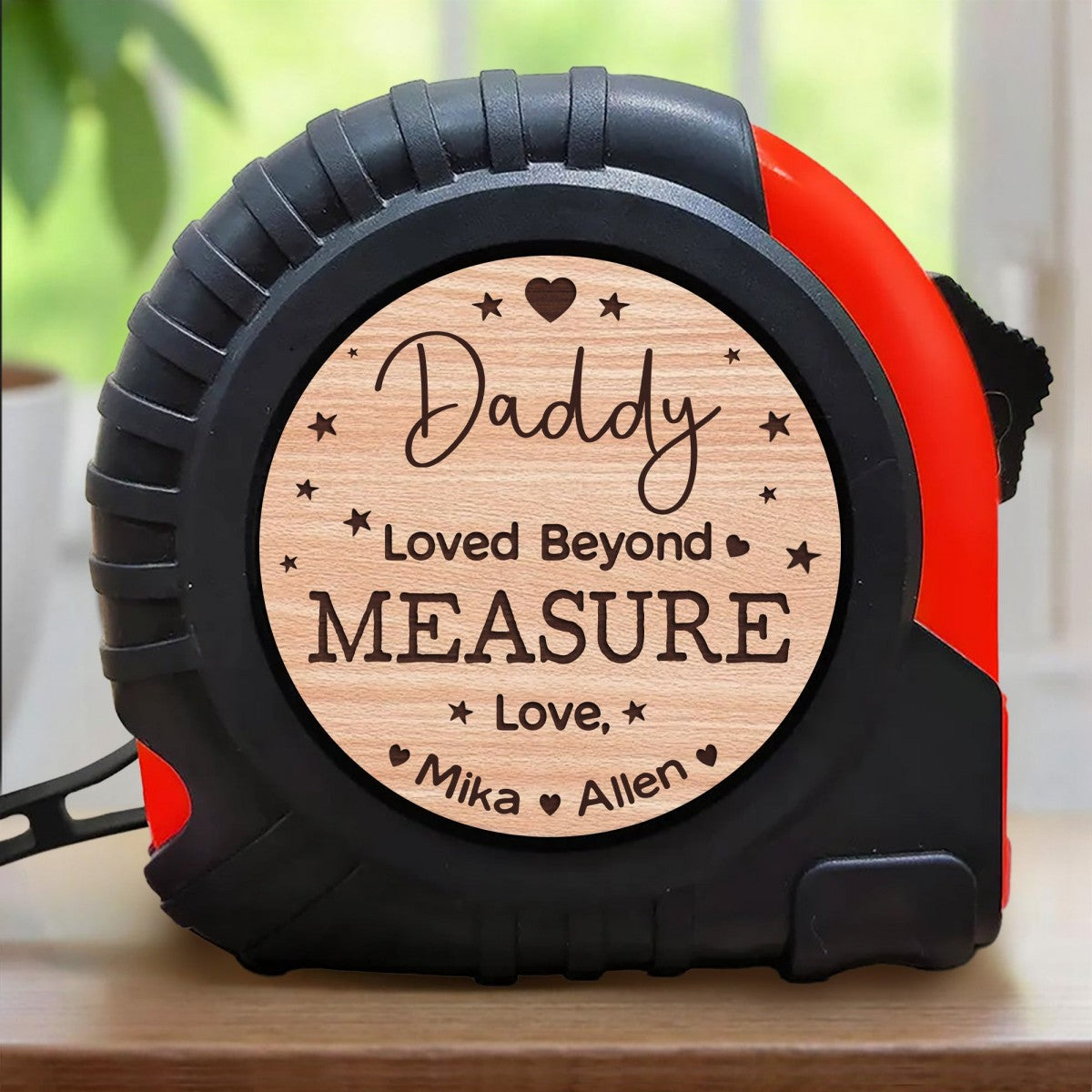 Daddy Loved Beyond Measure - Personalized Custom Tape Measure
