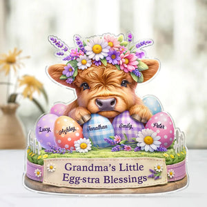 Grandma’s Little Egg-stra Blessings - Personalized Acrylic Plaque