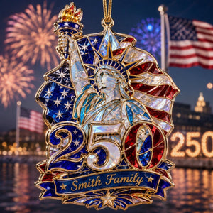 Hologram Statue of Liberty 250 Ornament - Personalized Custom Shape Acrylic Ornament