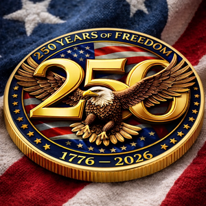 United In Freedom And Pride Commemorative Keepsake Coin - America 250th Anniversary Gifts