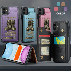 MY TIME IN UNIFORM IS OVER - Proud Veteran Personalized Veteran Wallet Phone Case