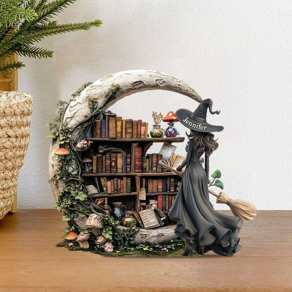 Beautiful Witch - Personalized Witch Custom Shaped Acrylic Plaque