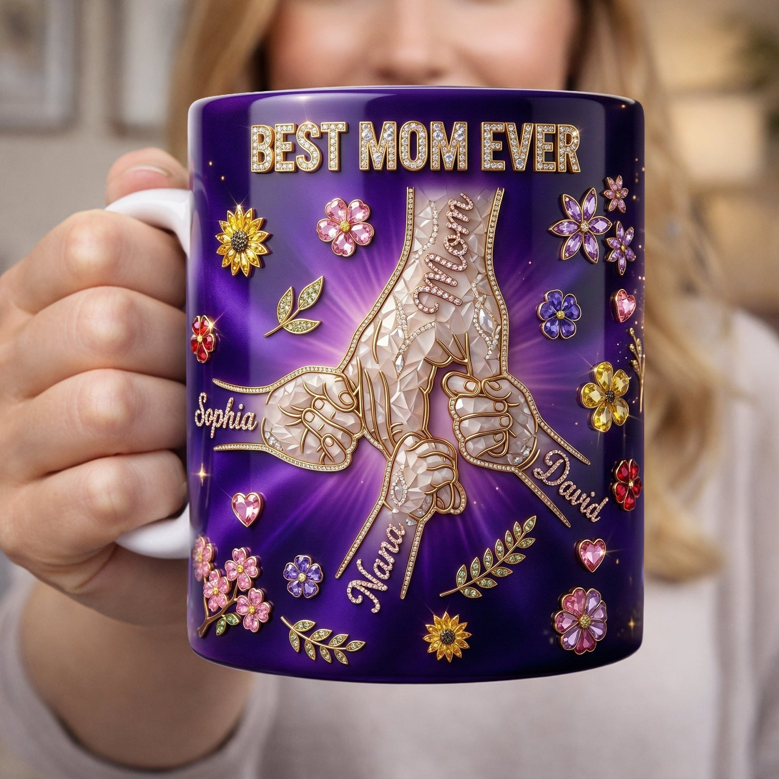 Best Mom Ever Pinky Promise Mom Coffee Mug - Personalized Gift For Mom