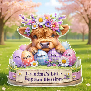 Grandma’s Little Egg-stra Blessings - Personalized Acrylic Plaque
