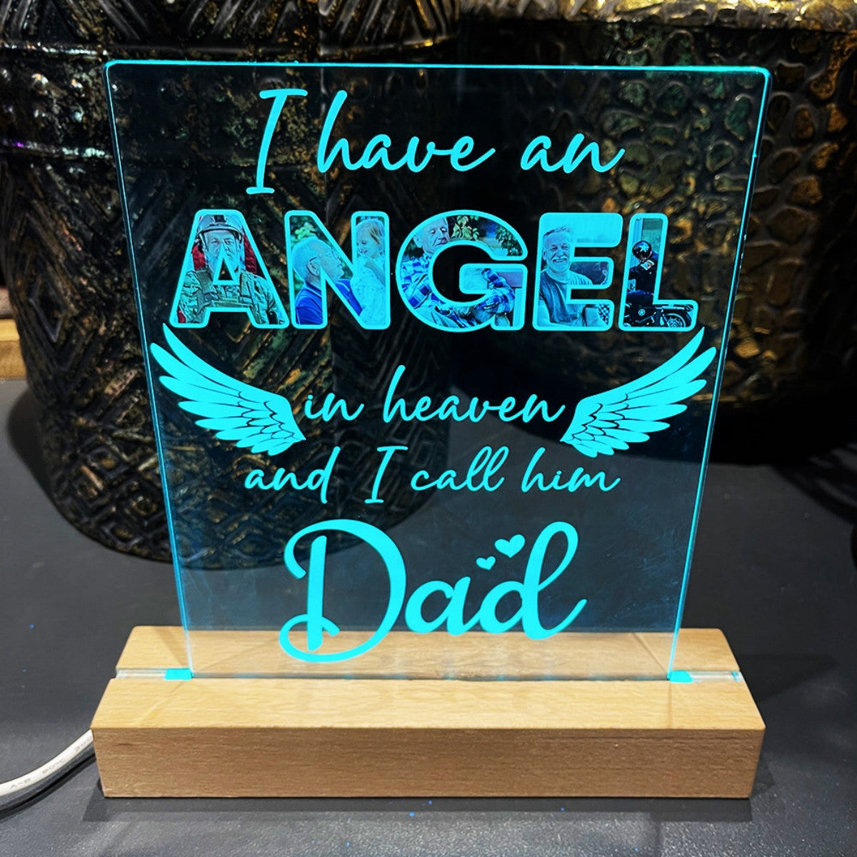 I Have An Angel In Heaven Personalized LED Light