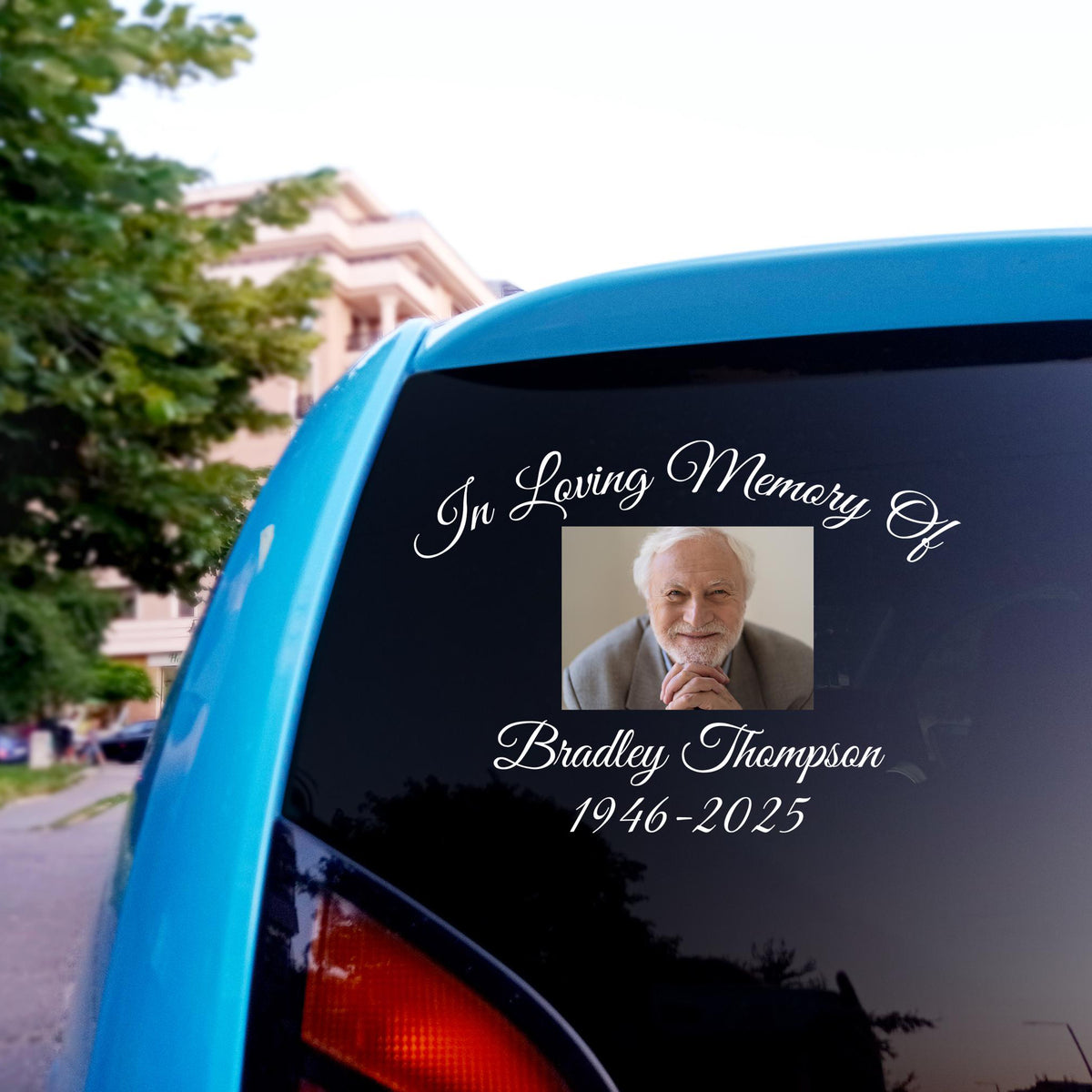 In Loving Memory - Memorial Personalized Photo Decal