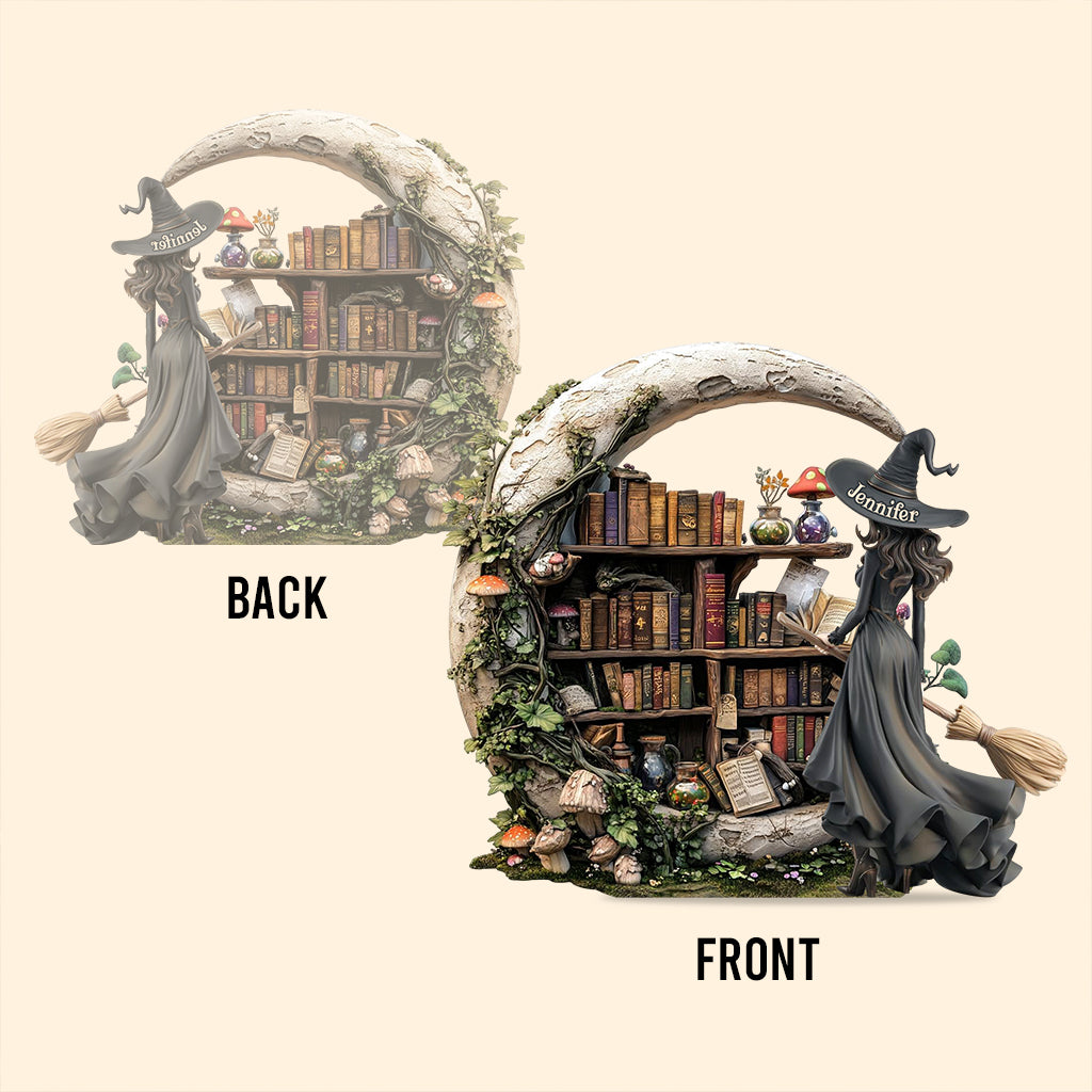 Beautiful Witch - Personalized Witch Custom Shaped Acrylic Plaque