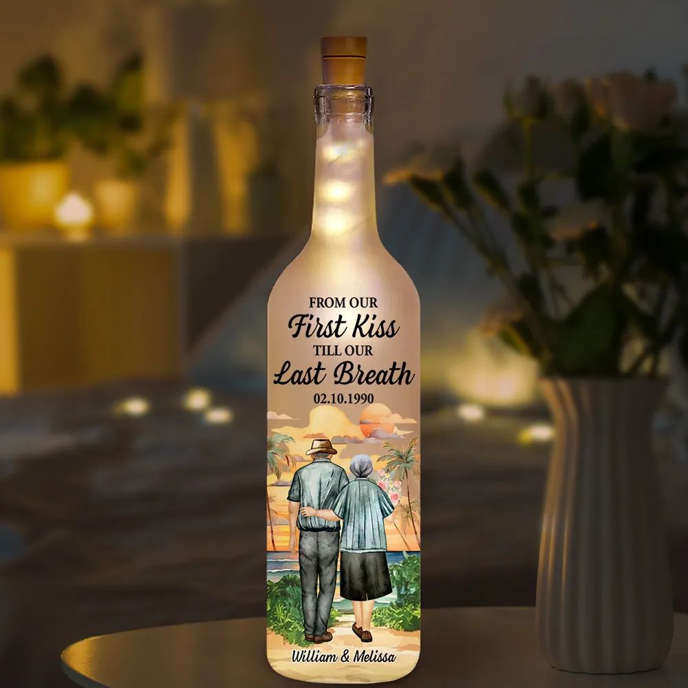 From Our First Kiss - Personalized Custom Bottle Lamp