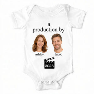 A Big Love Made from Mom Dad Personalized Baby Onesie Gift for Mom Dad New Baby Kids Gift with Custom Parents Name