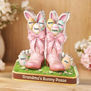 Grandma's Bunny Posse Howdy Easter - Personalized Acrylic Plaque