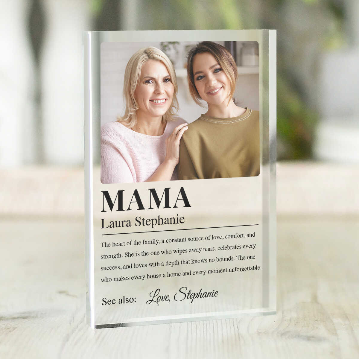 Personalized Mom Definition Acrylic Plaque Mother’s Day Gift For Mom