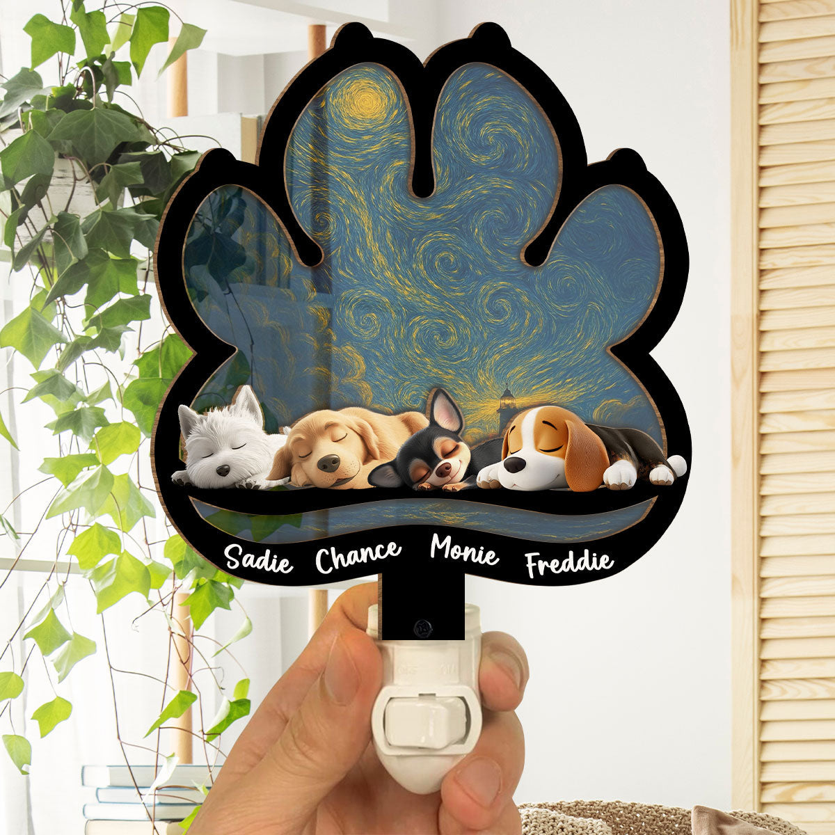 Lay Here With Me - Personalized Custom Wood And Acrylic Night Light