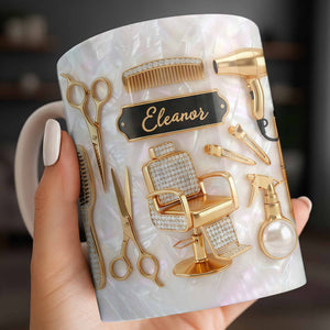 Master of Style 3D Effect Personalized Coffee Mug Gift for Hairstylist Lovers