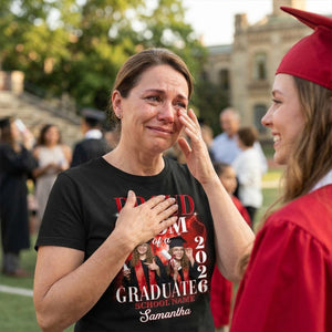 Proud Mom Dad Grandma Grandpa Of A 2026 Graduate Custom Photo - Personalized Shirt - Family Matching Graduation Shirt