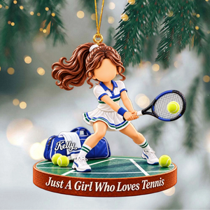 Just A Boy Who Loves Tennis - Personalized Christmas Ornament, Tennis Gift for Tennis Boy Tennis Girl