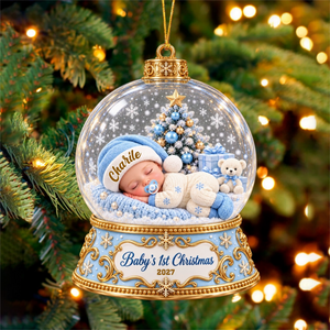 Baby's First Christmas – Personalized Acrylic Ornament Keepsake For Newborn Baby