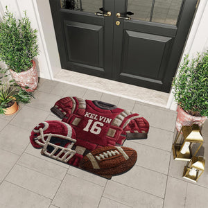 Love Football - Personalized Football Non-Slip Tufted Rug