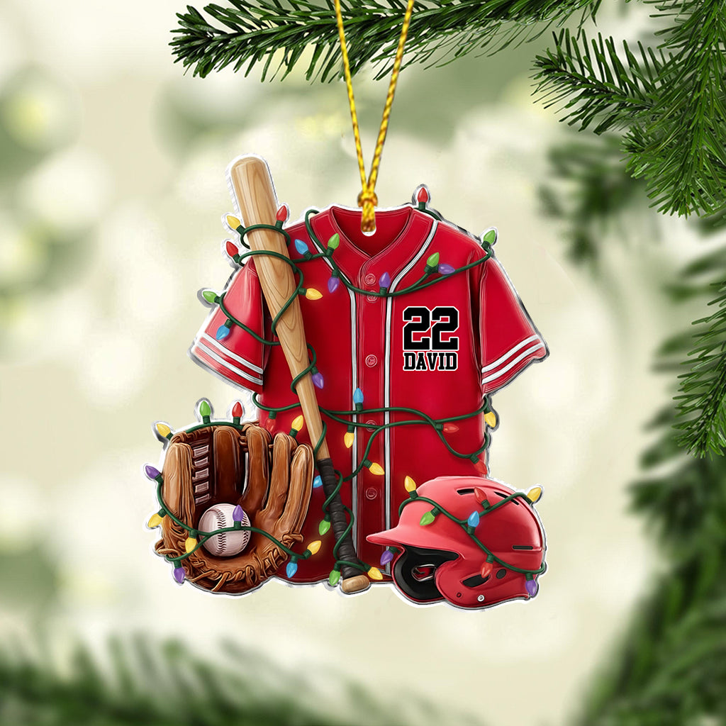 Baseball Life - Personalized Baseball Ornament