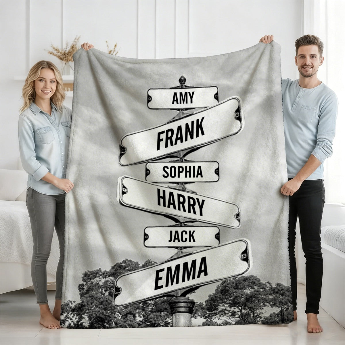 Where Love Never Ends - Family Personalized Custom Vertical Blanket- Gift For Family Members
