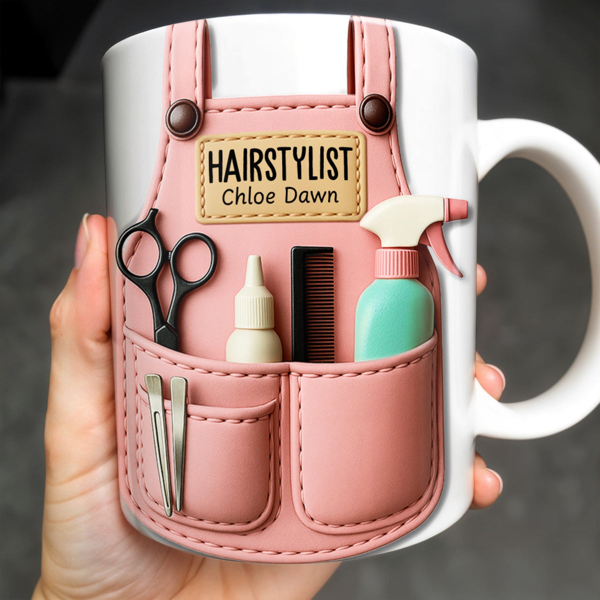 HAIRSTYLIST Personalized Custom Coffee Mug, Perfect Hairstylist Gift