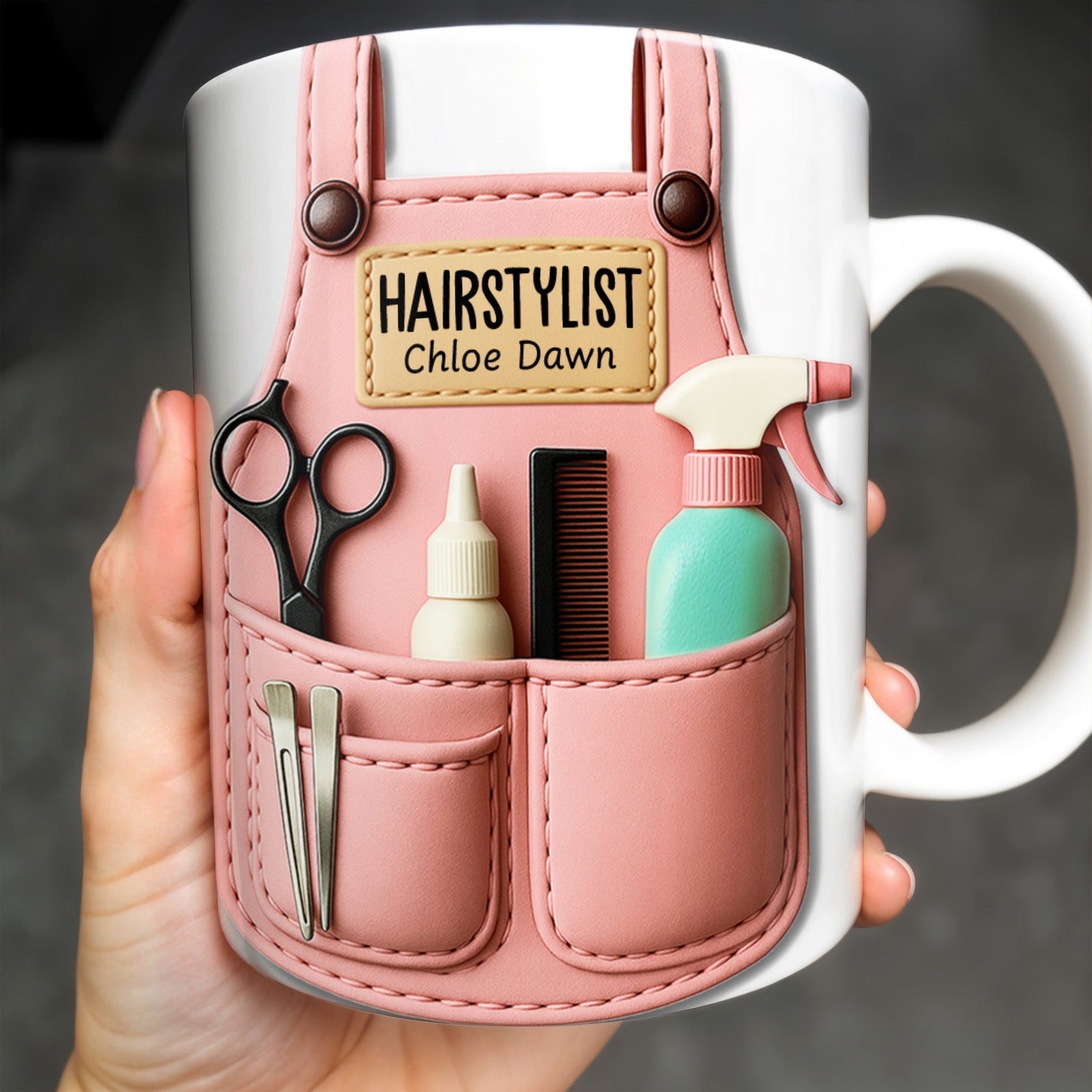 HAIRSTYLIST Personalized Custom Coffee Mug, Perfect Hairstylist Gift