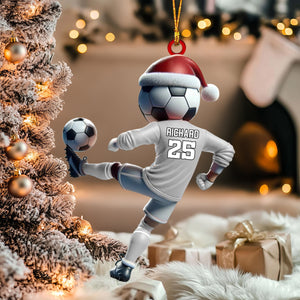 Soccer Player Ornament - Personalized Christmas Gifts For Soccer Lover