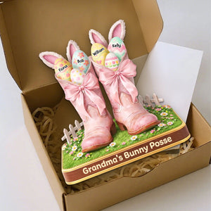 Grandma's Bunny Posse Howdy Easter - Personalized Acrylic Plaque