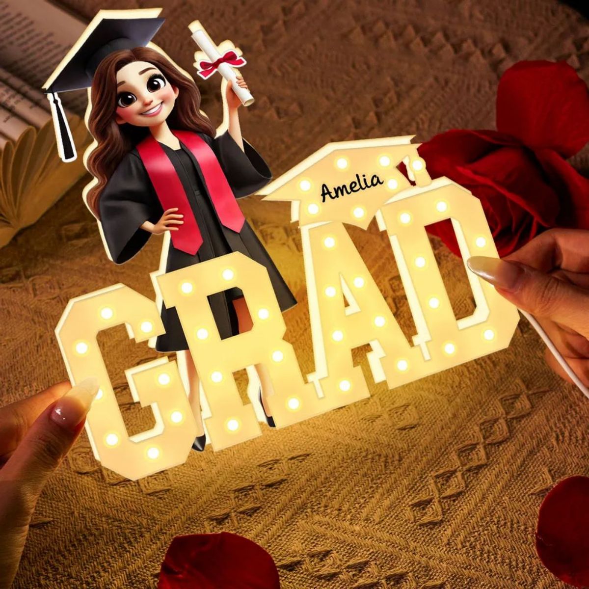 2025 Graduation Marquee Letters Personalized Light Box, Graduation Gift