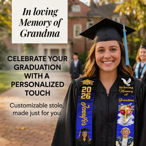 Always On My Mind - Personalized Custom Graduation Stole