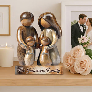 Personalized Happy Family Custom Shaped Acrylic Plaque